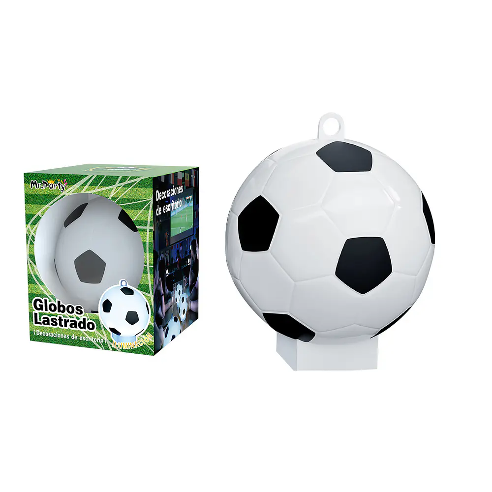 Adorno colgante de fútbol con luz