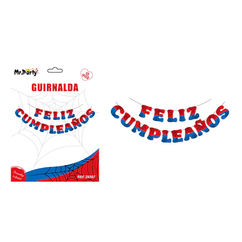 Guirnalda feliz cumpleaños autos de carrera 5M 17pcs
