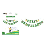 Guirnalda feliz cumpleaños fútbol 12*17cm 5M 17pcs