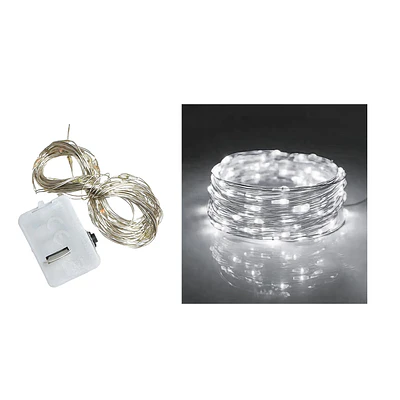 Luces LED de alambre de cobre 10 luces 1M blanca