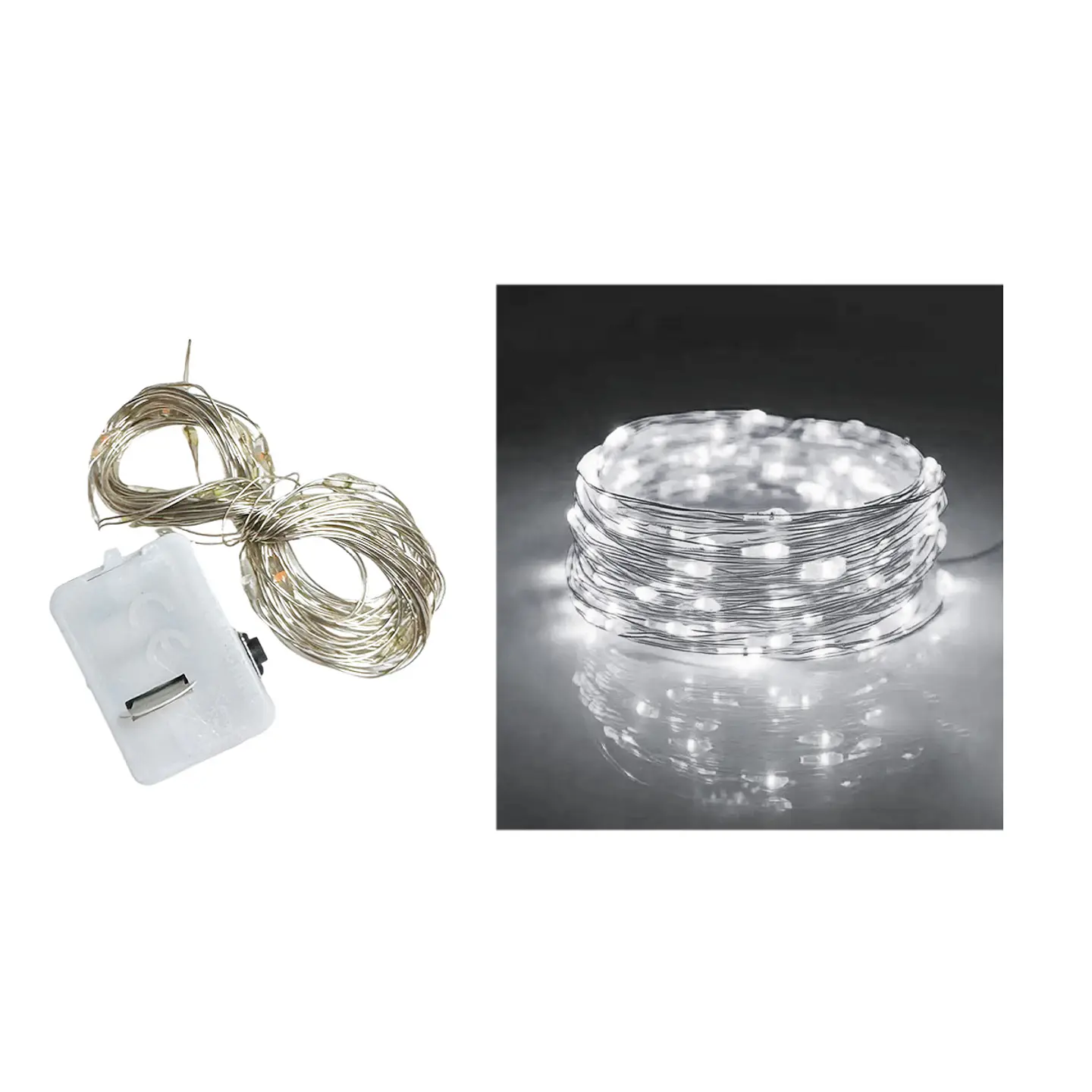 Luces LED de alambre de cobre 10 luces 1M blanca 50PCS 1