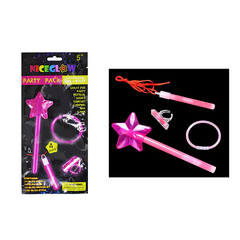 Set luminoso de neón para niñas con accesorios 4pcs Color Aleatorio