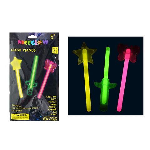 Varita mágica luminosos de neón 3pcs 10*150mm Color Aleatorio