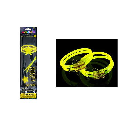Pulsera luminosos de neón estrella 5*200mm Color Aleatorio