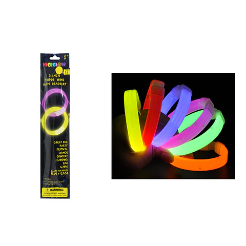 Pulsera luminosos de neón 5*200mm Color Aleatorio