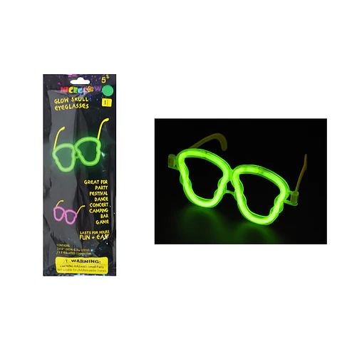 Lentes de calavera luminosos de neón 5*200mm Color Aleatorio