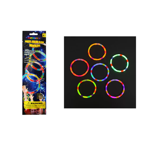 Pulsera luminosos de neón 5*200mm 4pcs Color Aleatorio