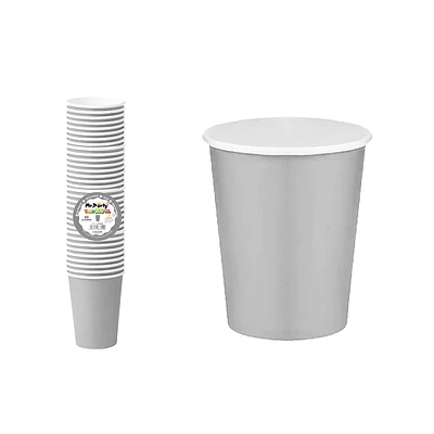Vasos de papel gris 200ml 40pcs