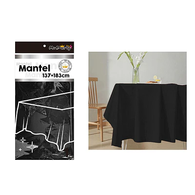 Mantel metálico negro 137*183cm