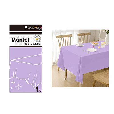 Mantel PE plástico lila 137*274cm