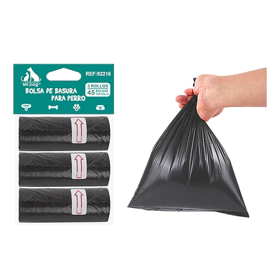 Bolsas de basura negras 3 rollos Color Aleatorio