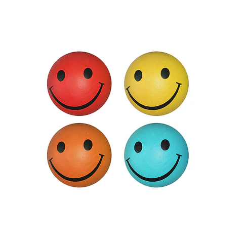 Pelota sonriente para perro color aleatorio 6.3cm