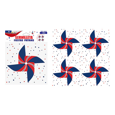 Servilletas con diseño remolino de Fiestas Patrias Chile
