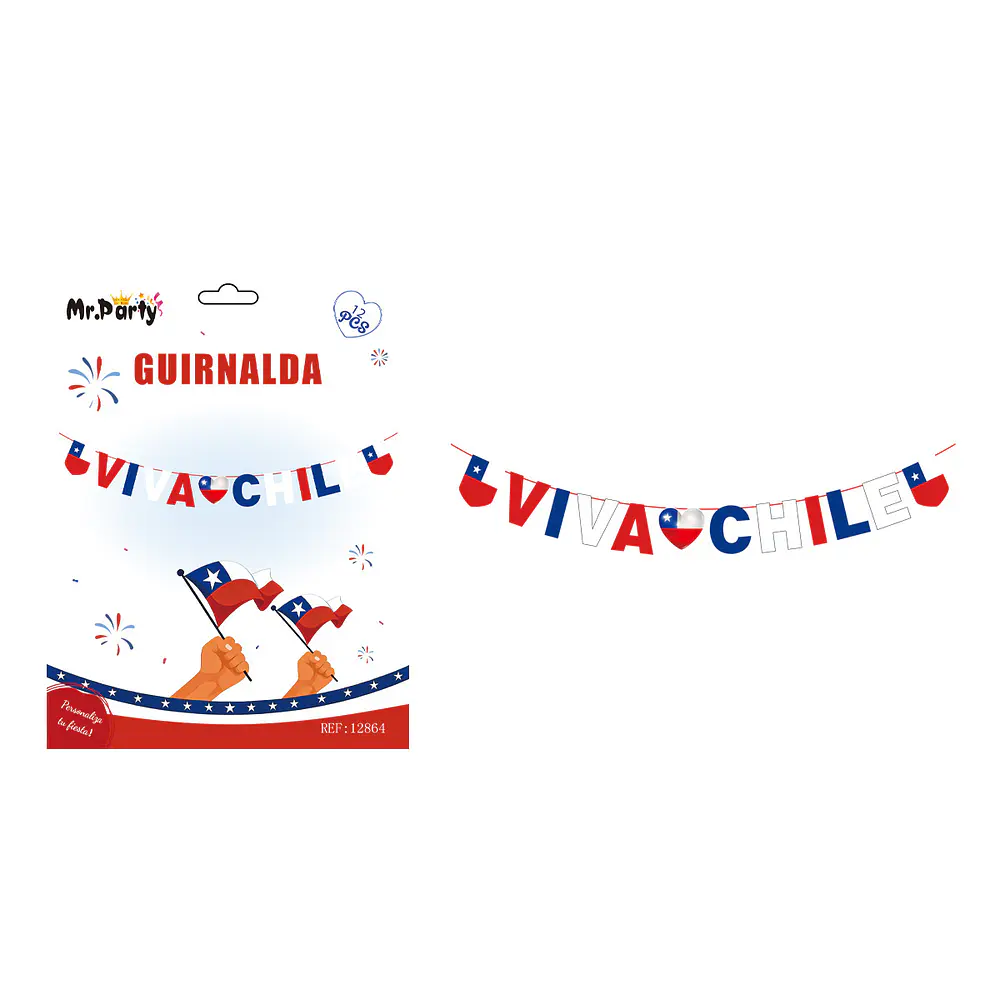 Guirnalda de Fiestas Patrias 12pcs