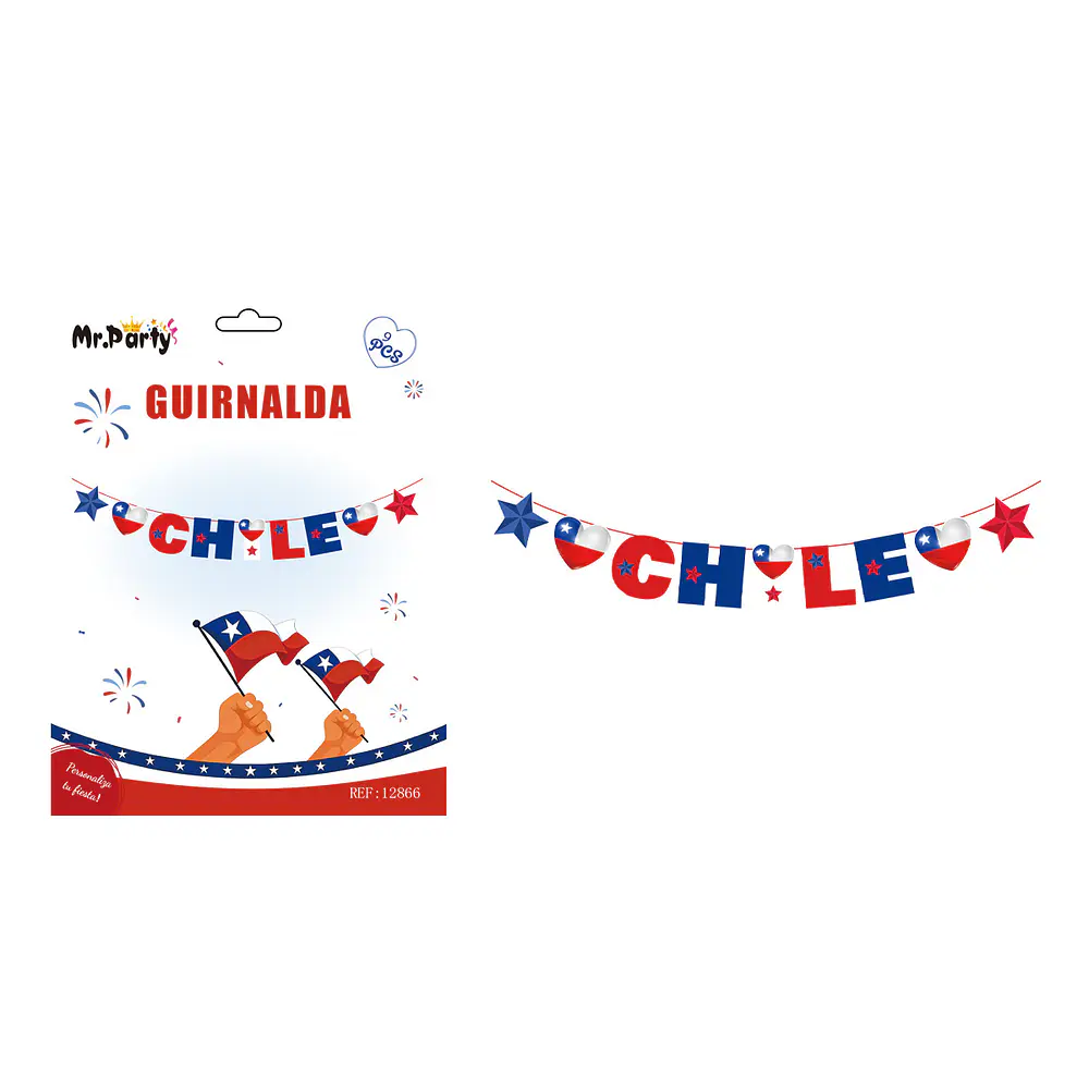 Guirnalda de Fiestas Patrias 9pcs