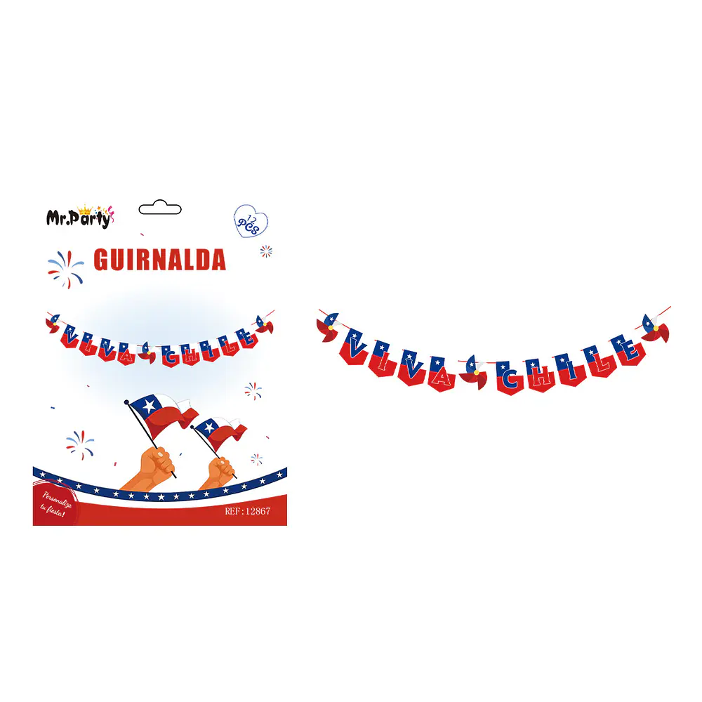 Guirnalda de Fiestas Patrias 12pcs