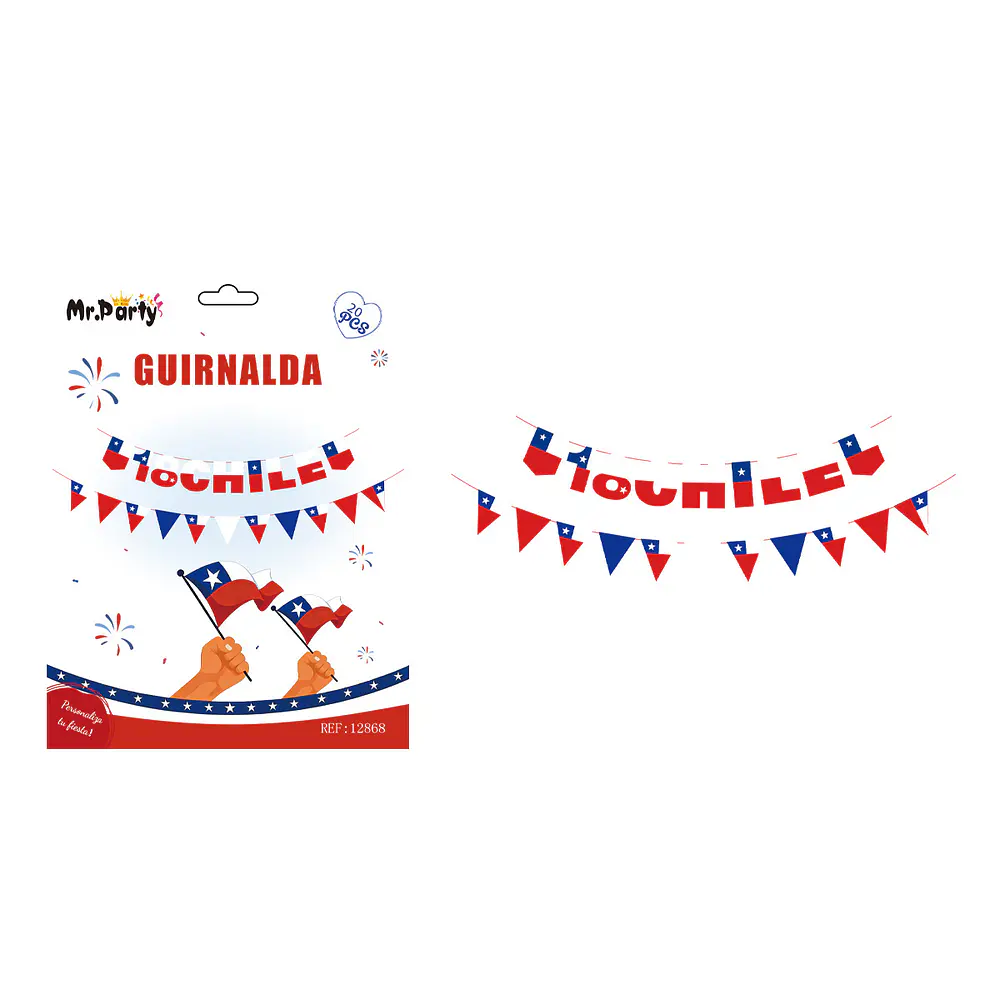 Guirnalda de Fiestas Patrias 20pcs