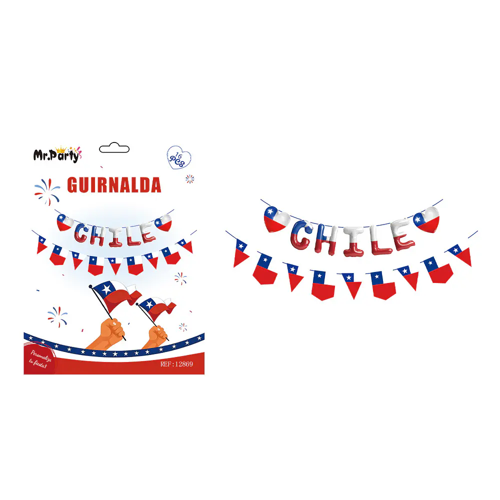 Guirnalda de Fiestas Patrias 16pcs