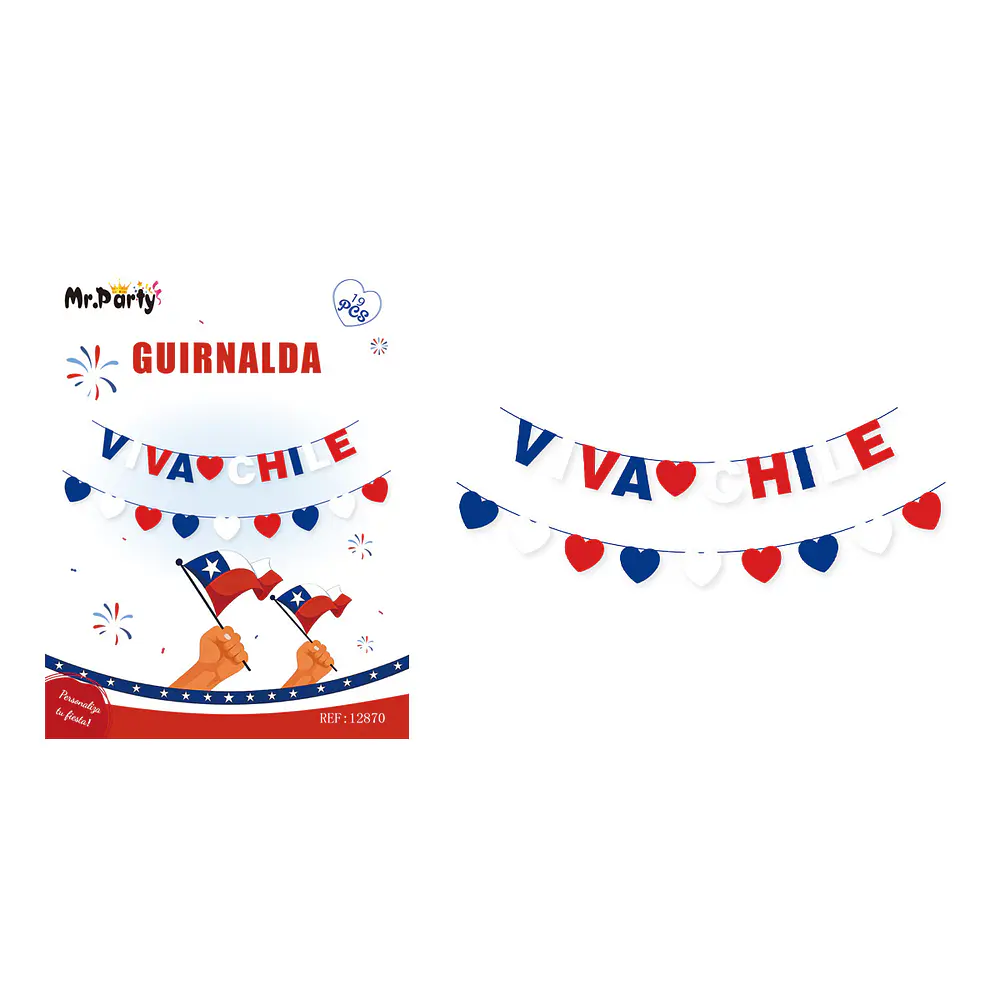 Guirnalda de Fiestas Patrias 19pcs