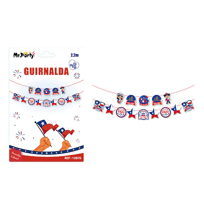 Guirnalda de Fiestas Patrias 2.2M 15pcs