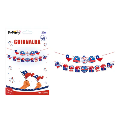 Guirnalda de Fiestas Patrias 2.2M 15pcs