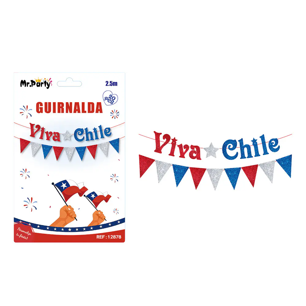 Guirnalda de Fiestas Patrias 2.5M 20pcs