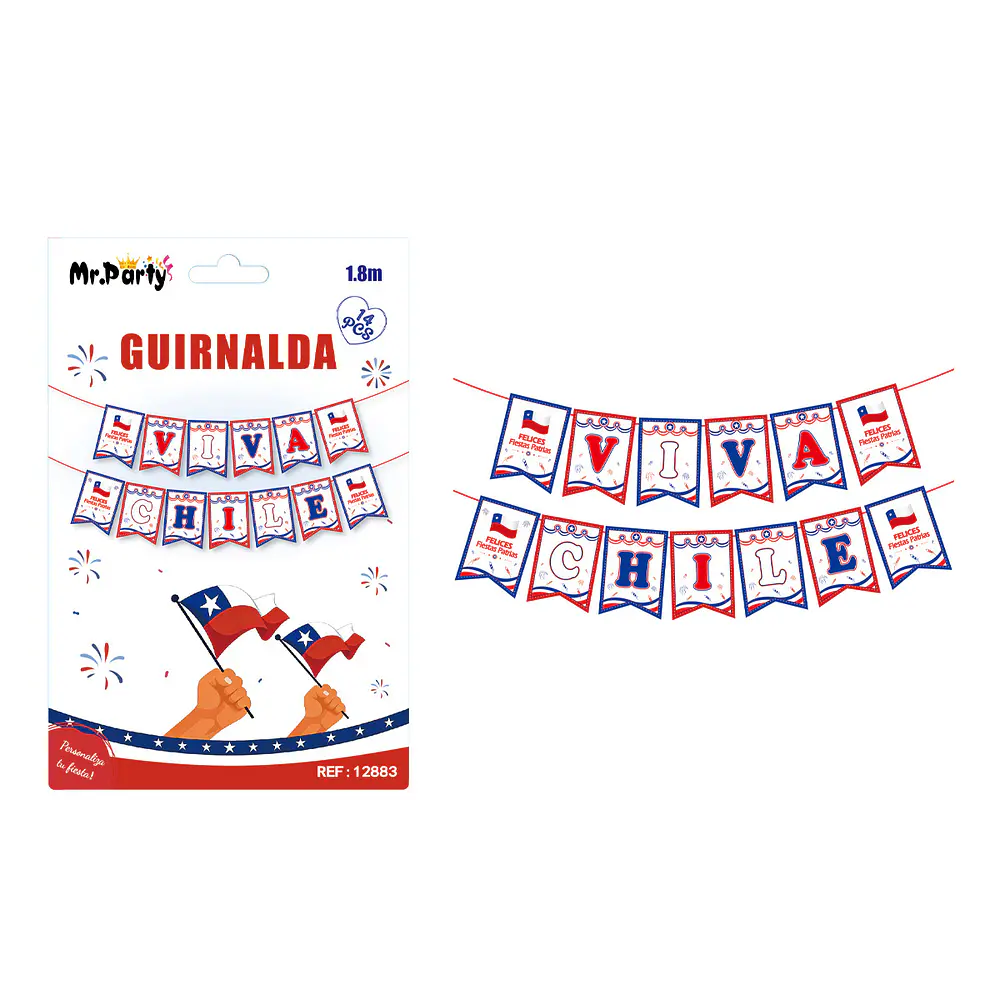 Guirnalda de Fiestas Patrias 1.8M 14pcs