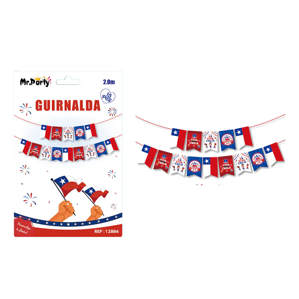 Guirnalda de Fiestas Patrias 2.0M 15pcs