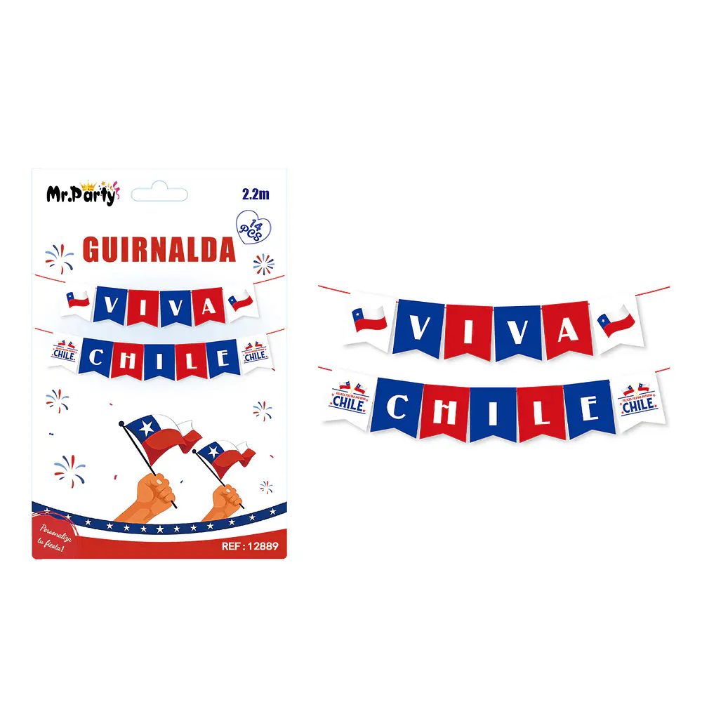 Guirnalda de Fiestas Patrias 2.2M 14pcs