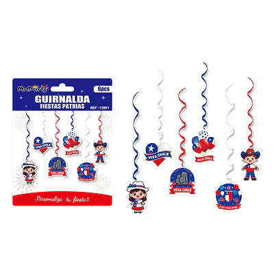 Adorno colgante de Fiestas Patrias 6pcs