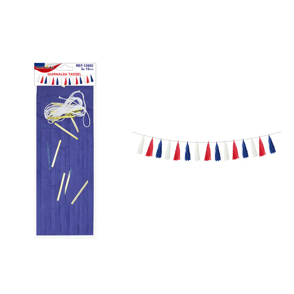 Guirnalda de tassel 36*24cm 15pcs