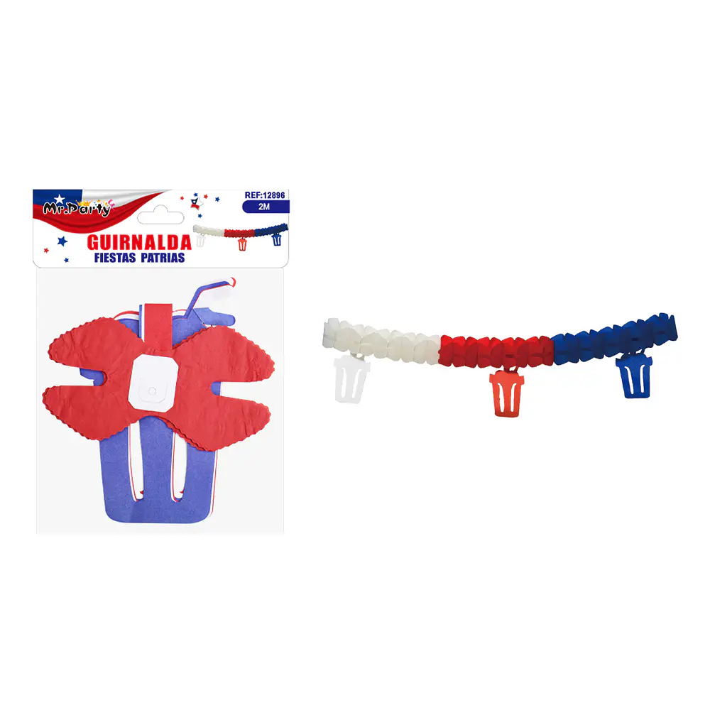 Guirnalda de papel diseño botella de vino 2M