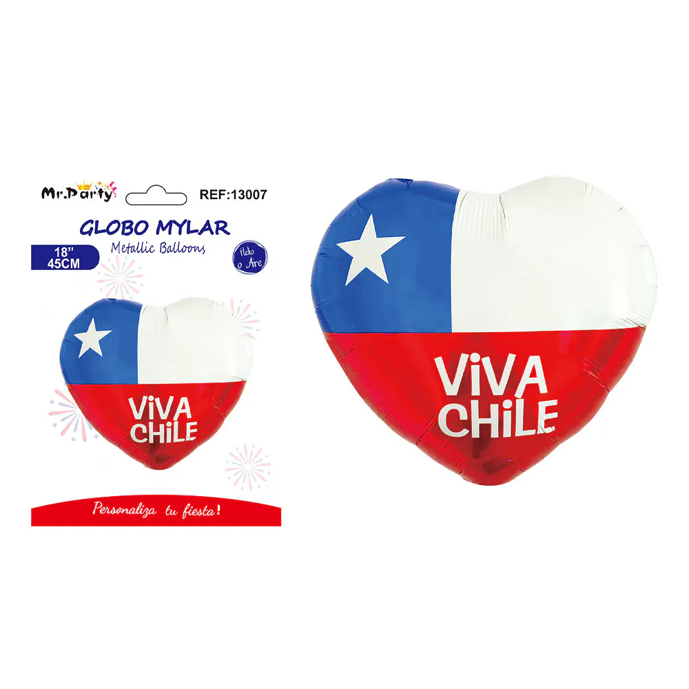Globo metálico Fiestas Patrias 45cm