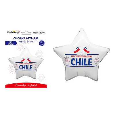Globo metálico Fiestas Patrias 45cm