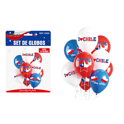 Set de globos de Fiestas Patrias 9pcs