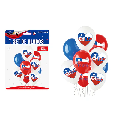 Set de globos de Fiestas Patrias 9pcs