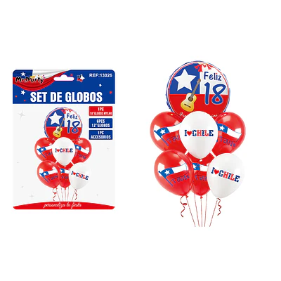 Set de globos de Fiestas Patrias 7pcs