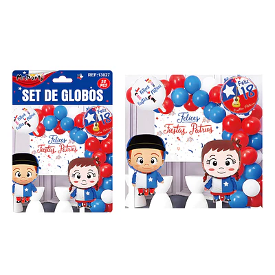 Set de globos de Fiestas Patrias 58pcs