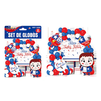 Set de globos de Fiestas Patrias 84pcs