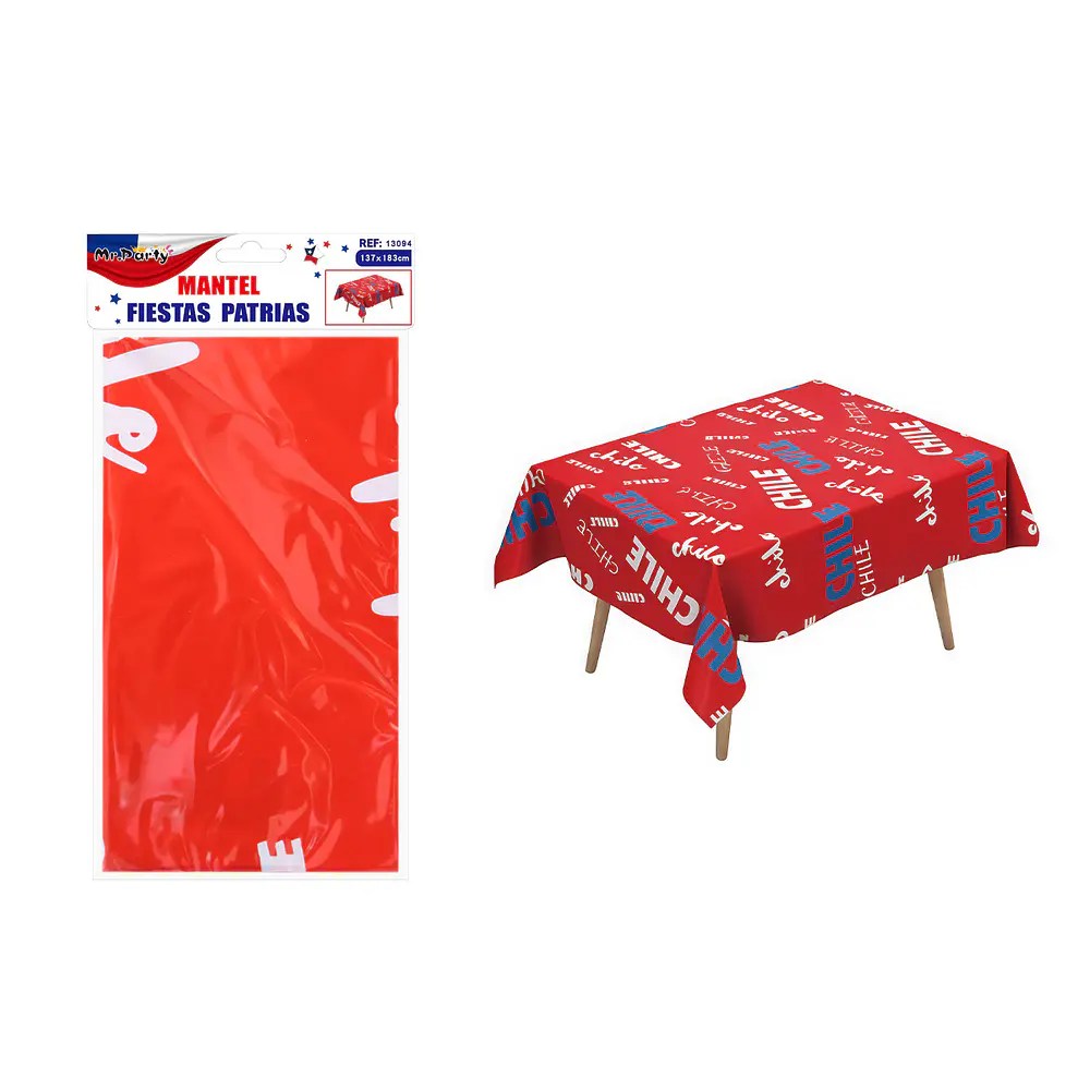 Mantel perlado de Fiestas Patrias 137*183cm