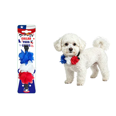 Collar Fiestas Patrias para mascotas 1.0*30cm