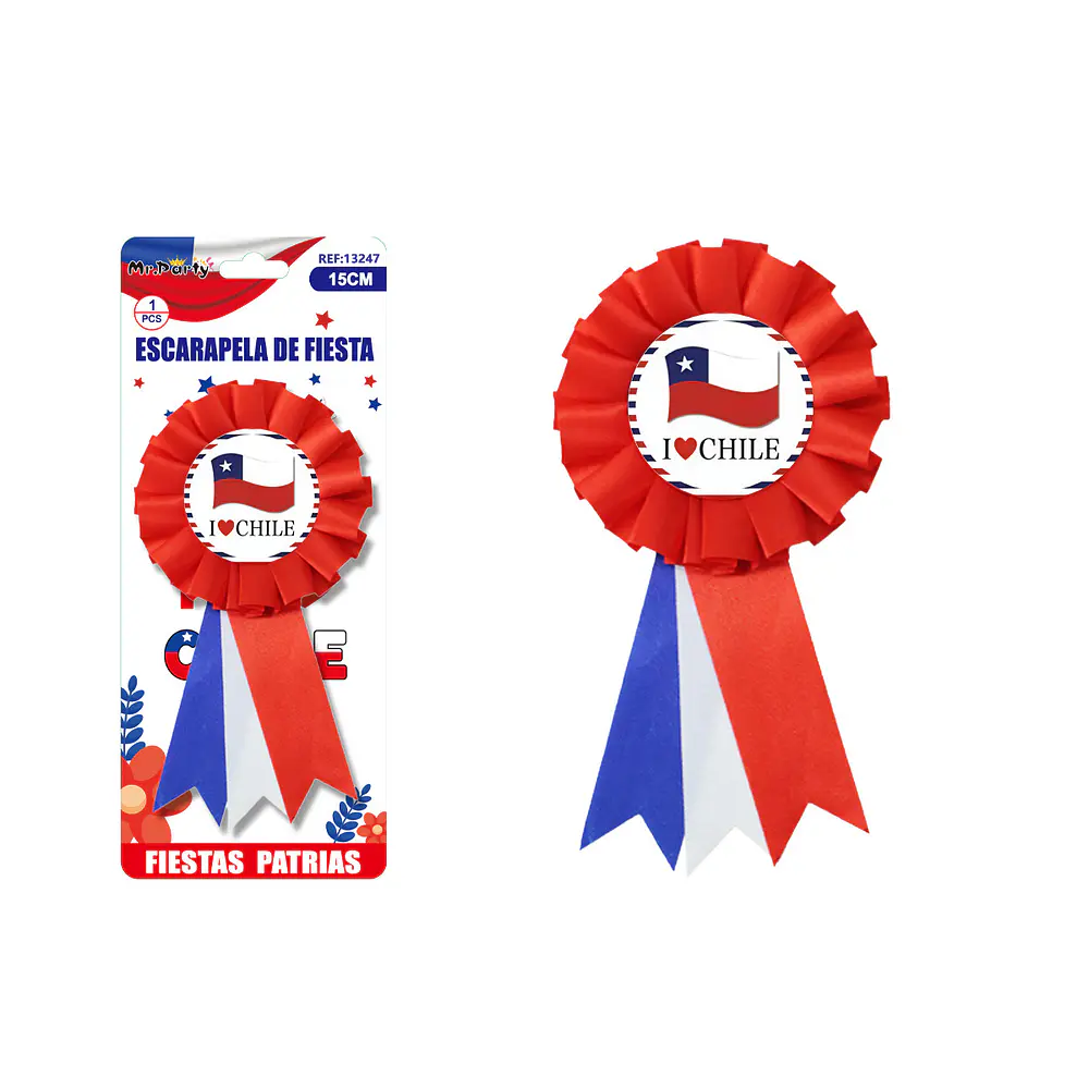 Escarapela Fiestas Patrias 15cm