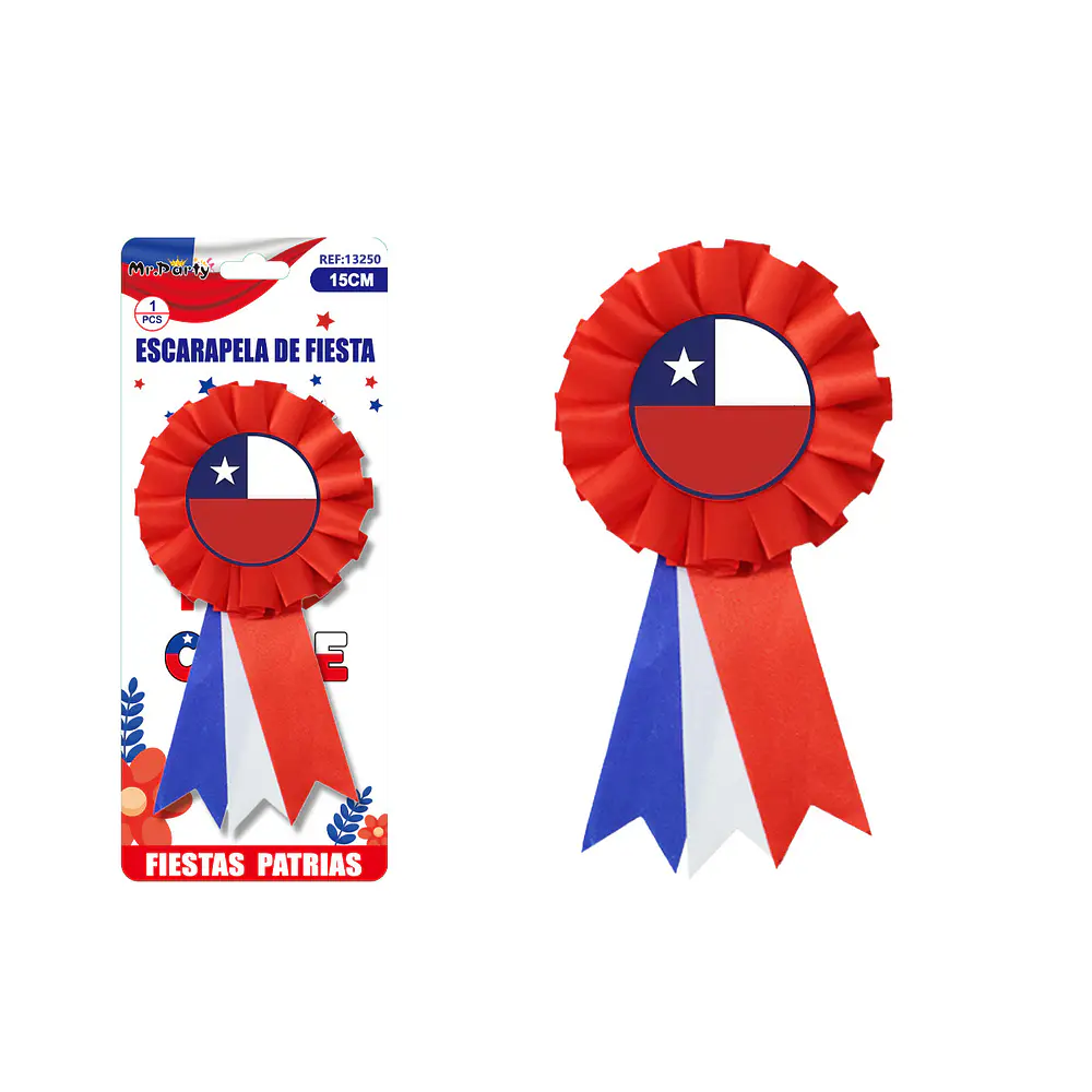 Escarapela Fiestas Patrias 15cm