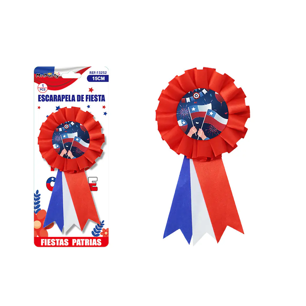 Escarapela Fiestas Patrias 15cm