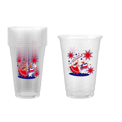 Vasos de plástico PET Fiestas Patrias 10*12cm 500ml 10pcs
