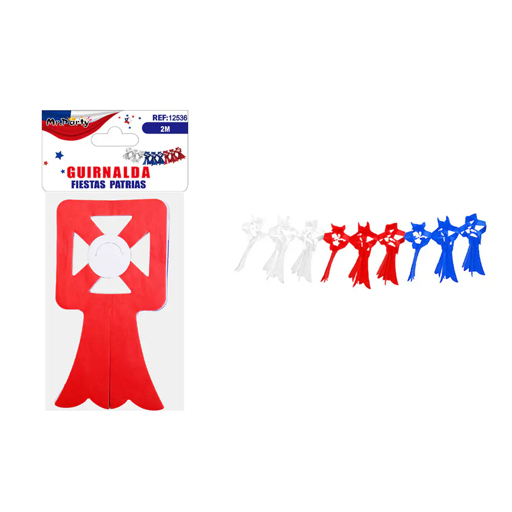 Guirnalda de papel Fiestas Patrias 2m
