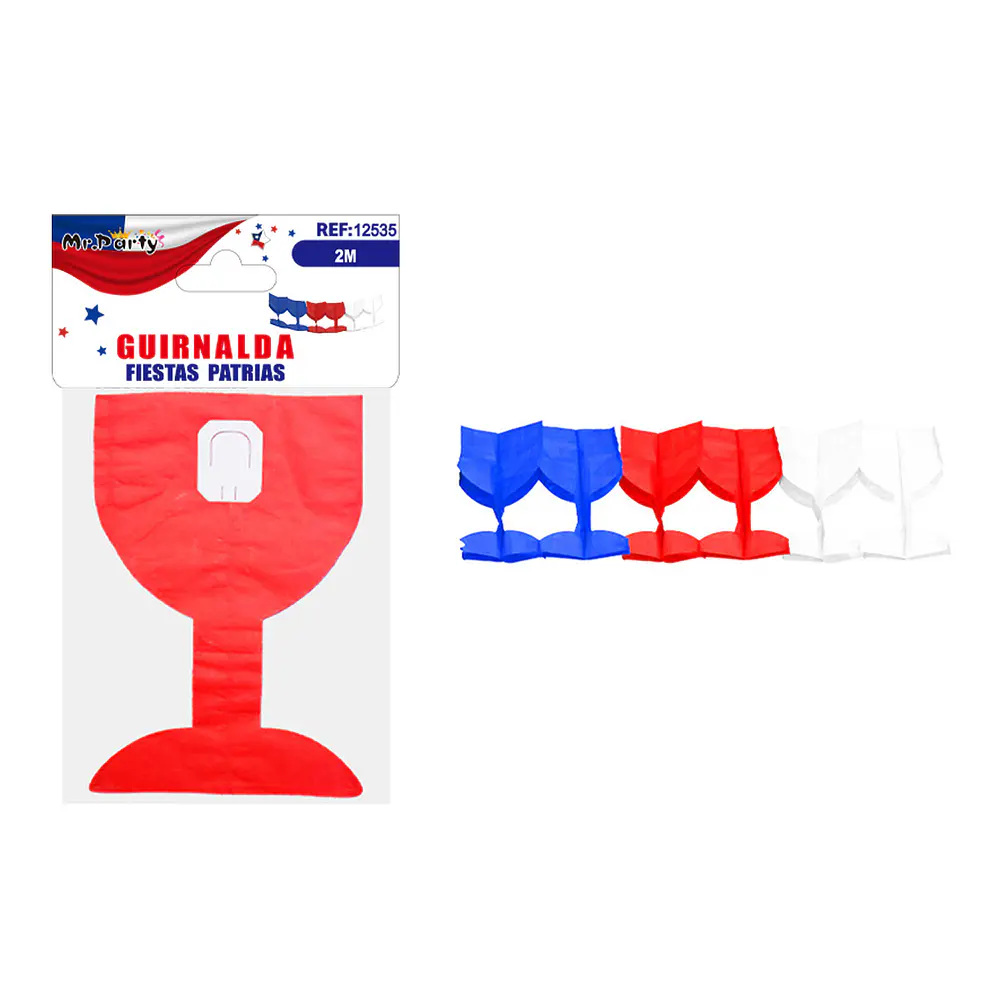 Guirnalda de papel Fiestas Patrias 2m