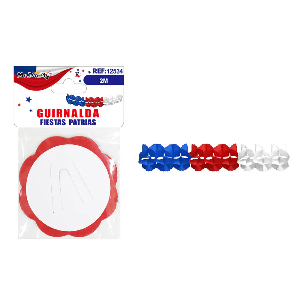 Guirnalda de papel Fiestas Patrias 2m