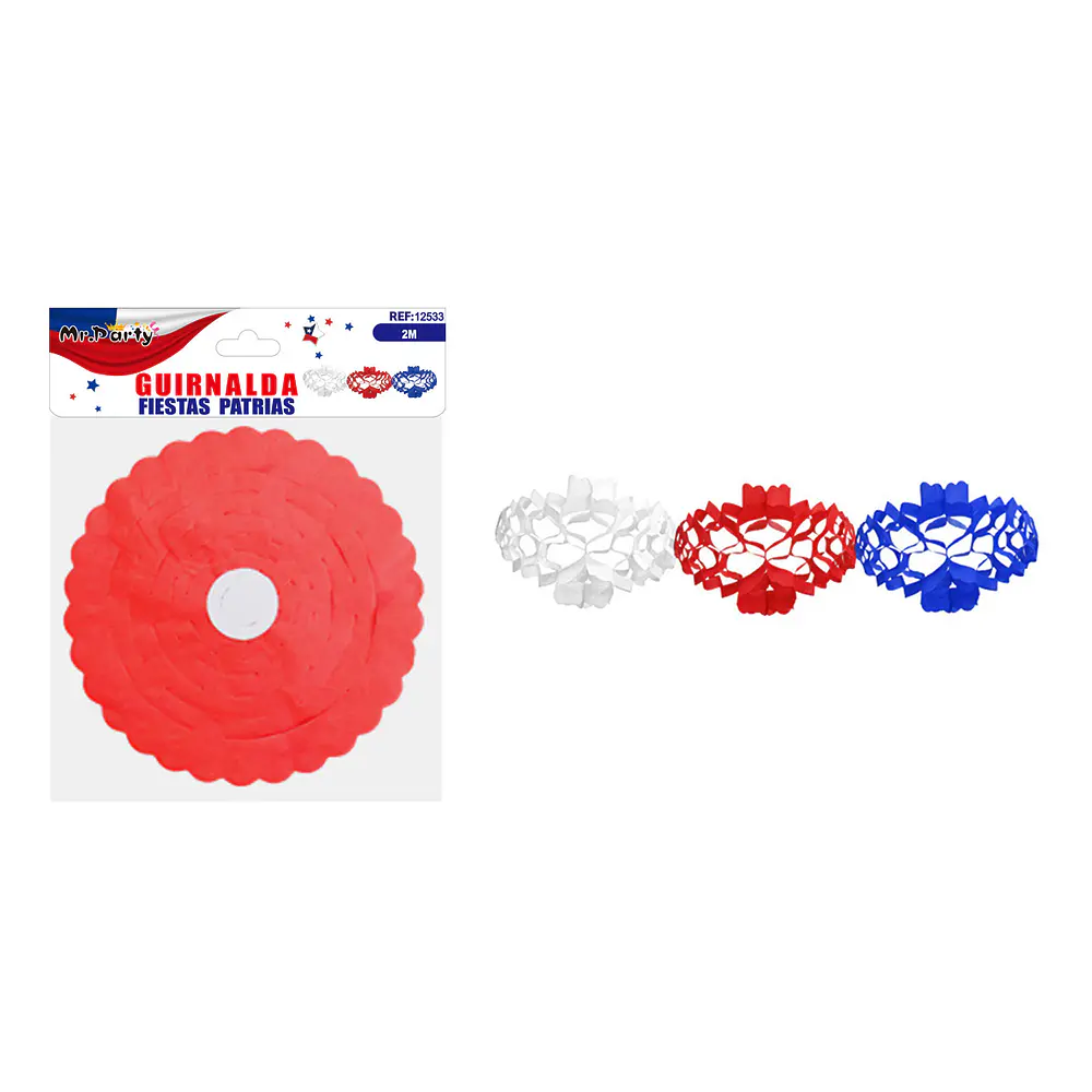 Guirnalda de papel Fiestas Patrias 2m