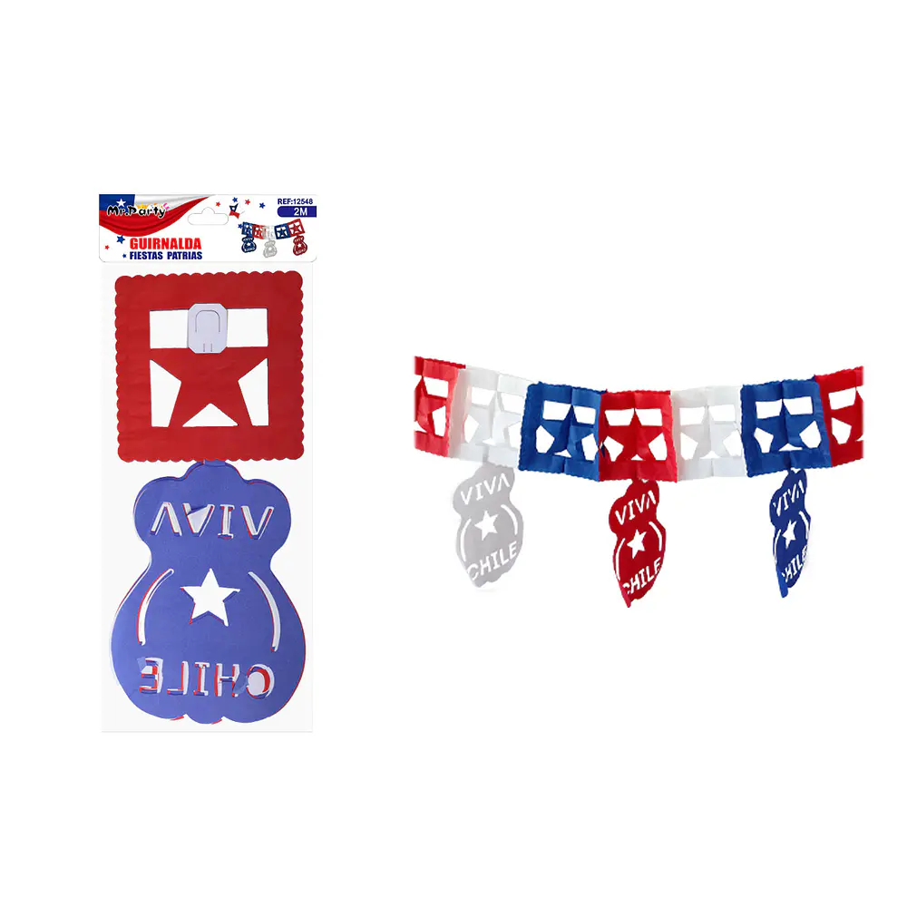 Guirnalda de papel Fiestas Patrias 2m